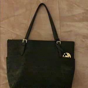 Michael Kors Black Logo Tote Bag